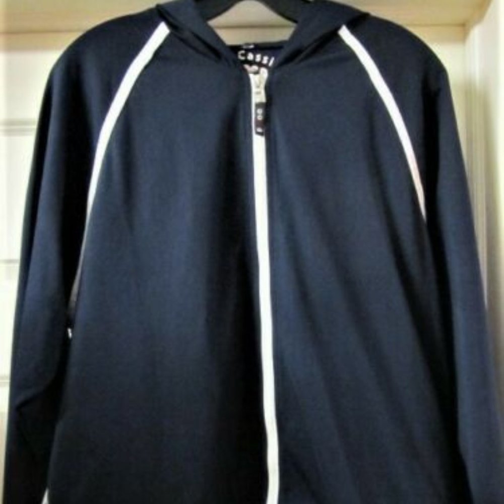 Oleg Cassini Navy Warm Up Suit XL